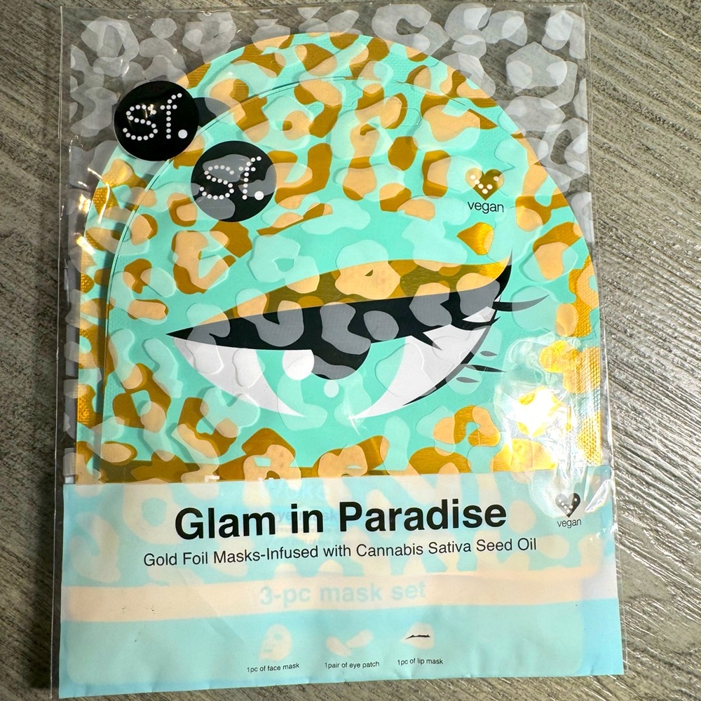 SFGLOW Glam in Paradise 3-Piece Mask Set